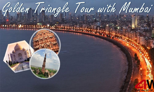 06 Nights and 07 Days
 Customize Now This tour is as per your convenience. You are completely free to choose car, hotel, places to visit, and activities as per your wish and comfort. Or you may also follow the suggested itinerary to help you plan your trip.


Delhi (2N)
Agra (1N)
Jaipur (1N)
Mumbai (2N)